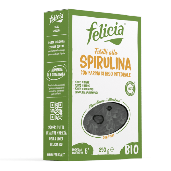 Fusilli FELICIA BIO alla spirulina con farina di riso integrale - immagine 2