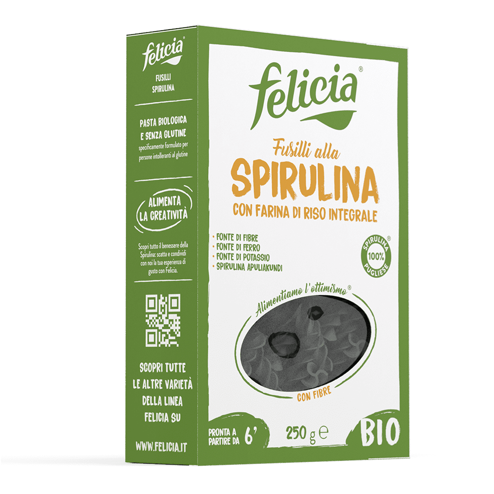 Fusilli FELICIA BIO alla spirulina con farina di riso integrale - immagine 2